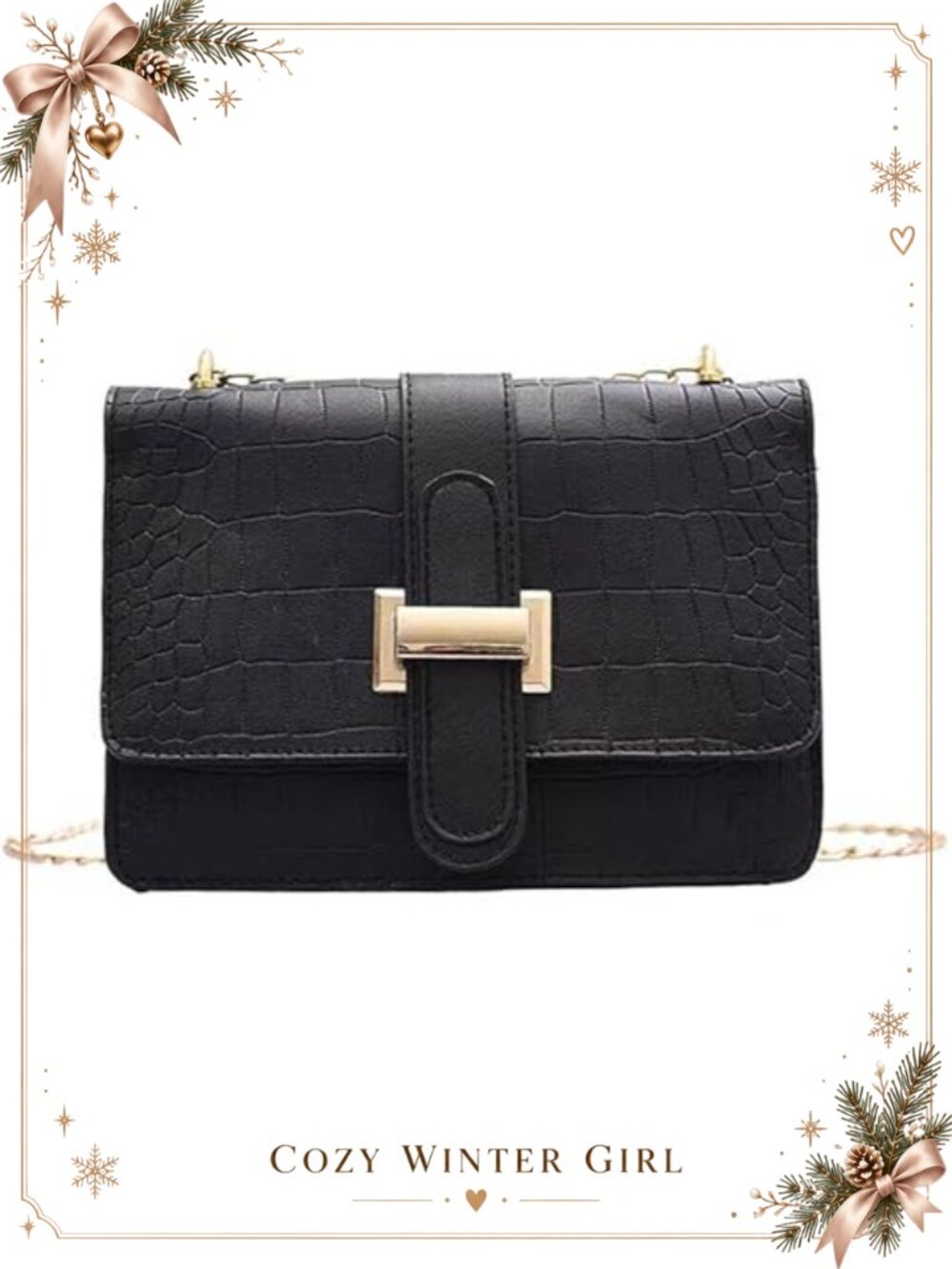 Vegan Leather Hobo Shoulder Bag Y2K Retro Clasp Closure